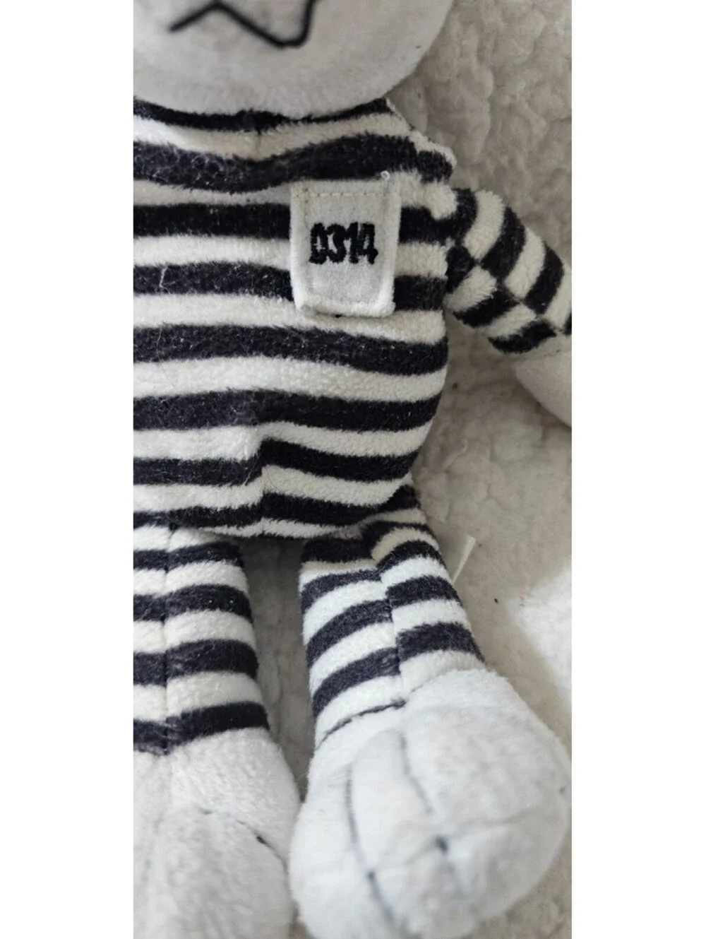 Stuffed Animal Factory Property Of Alcatraz Bear Plush Toy 0314 Bean Bag 9.5